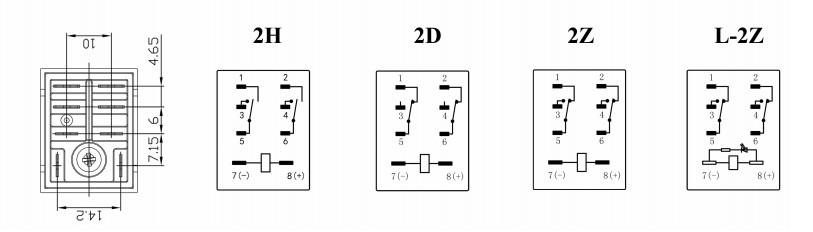 밀봉 된 고전력 릴레이